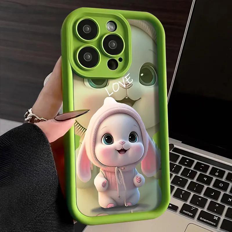 Cute Bunny Phone Case Soft Rubber Protective Sleeve