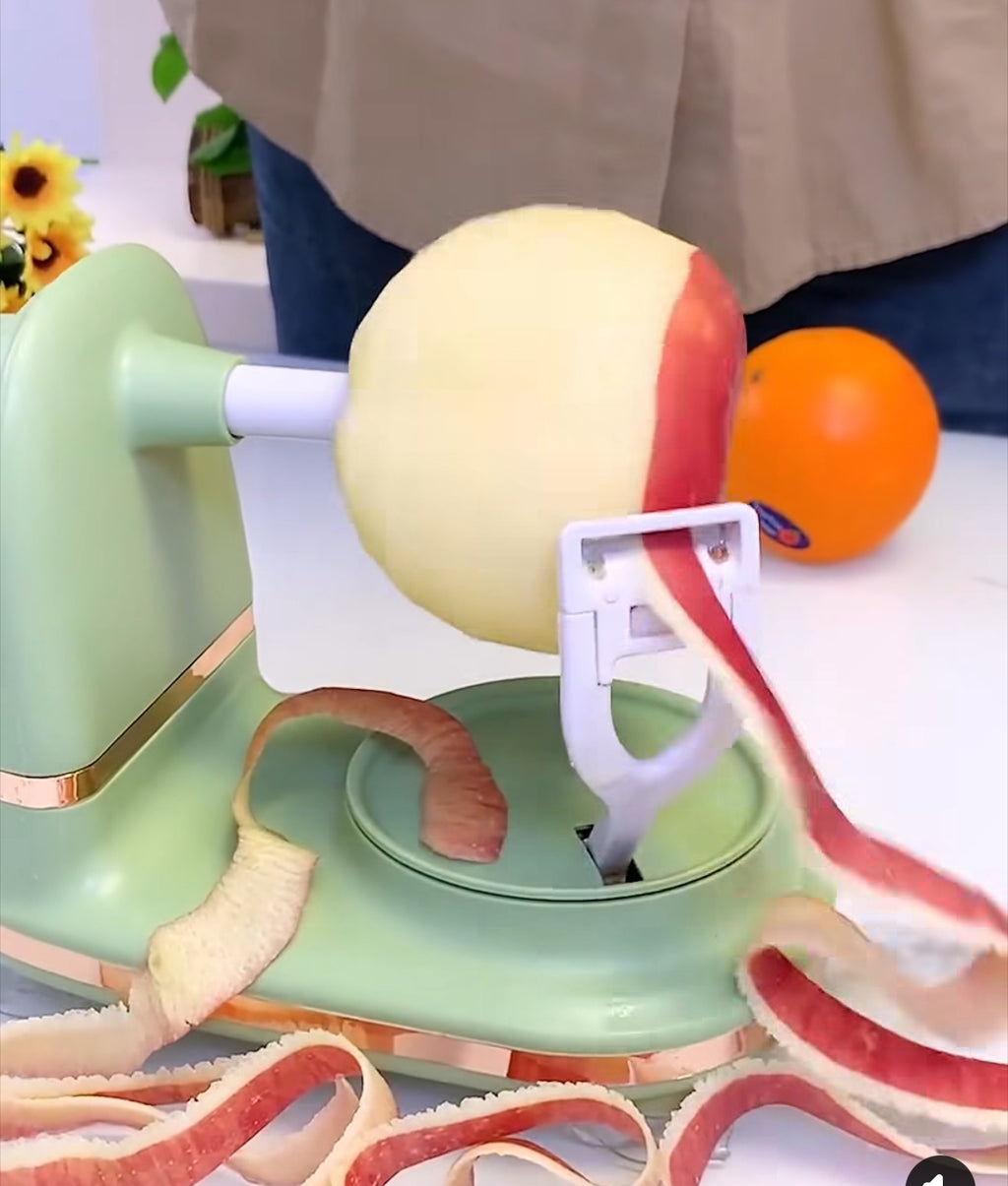 Hand-Crank Apple Peeler & Slicer – Peel, Core & Slice in Secs!