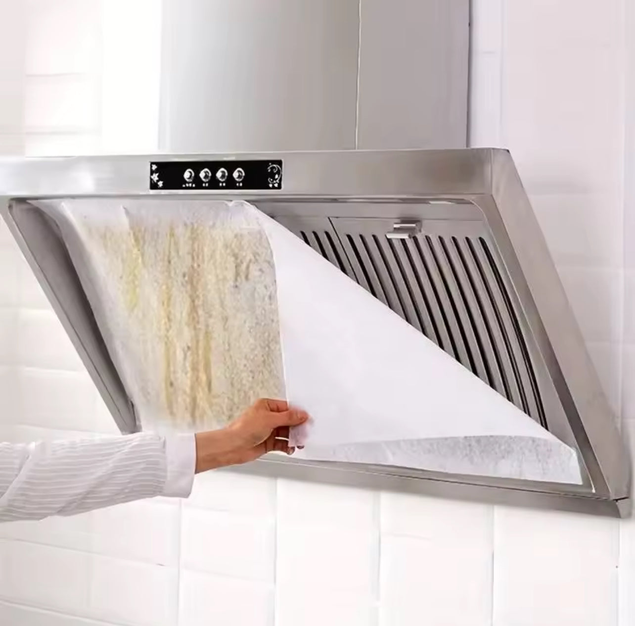 12-Pack Heavy-Duty Oil-Absorbing Mesh Range Hood Filters – Easy Install Universal Kitchen Vent Cover