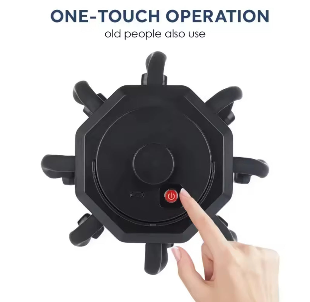 Elektrischer Kopfmassagegerät – Octopus Scalp Massager mit 20 Kontaktpunkten & 5 Modi, Rotlicht-Therapie, Entspannung & Stressabbau