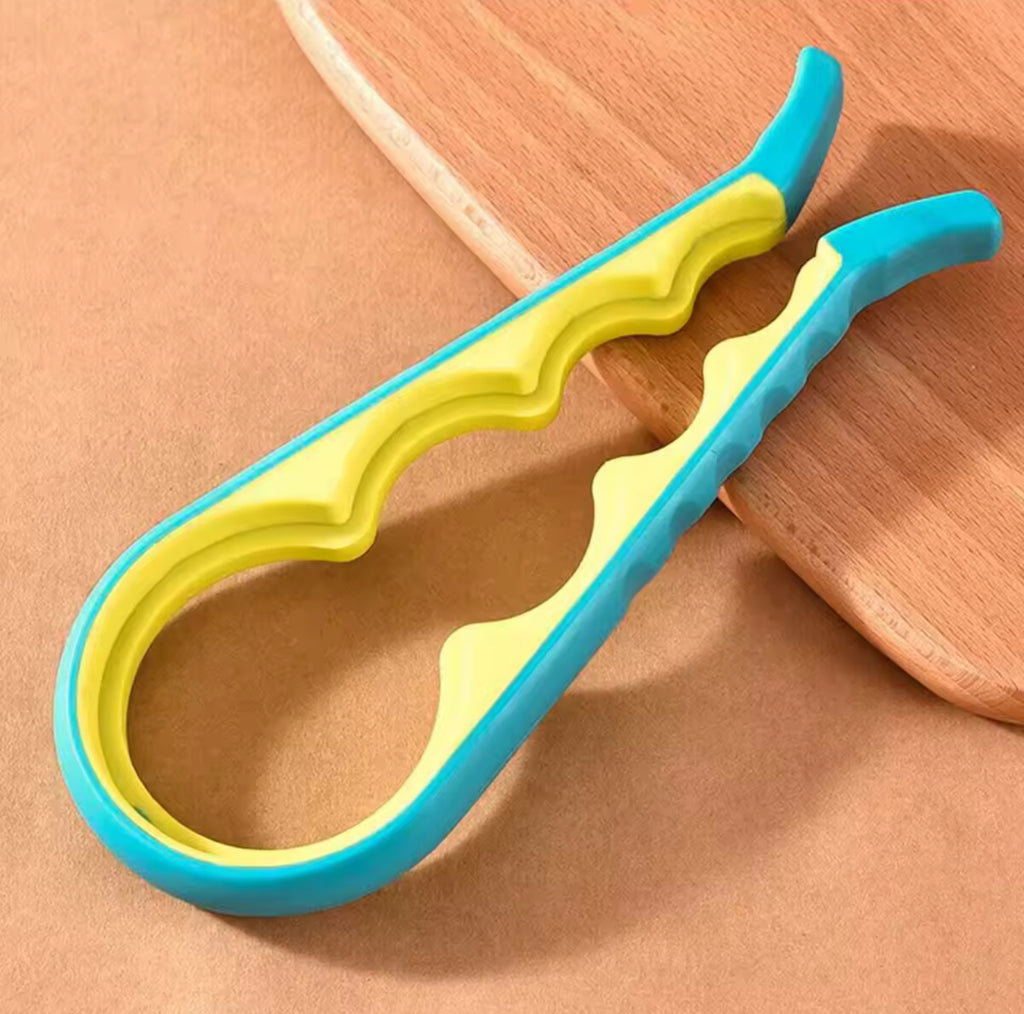 4-in-1 Magic Jar & Bottle Opener - Effortless Kitchen Gadget for Jars, Cans, Bottles & More! 🌟