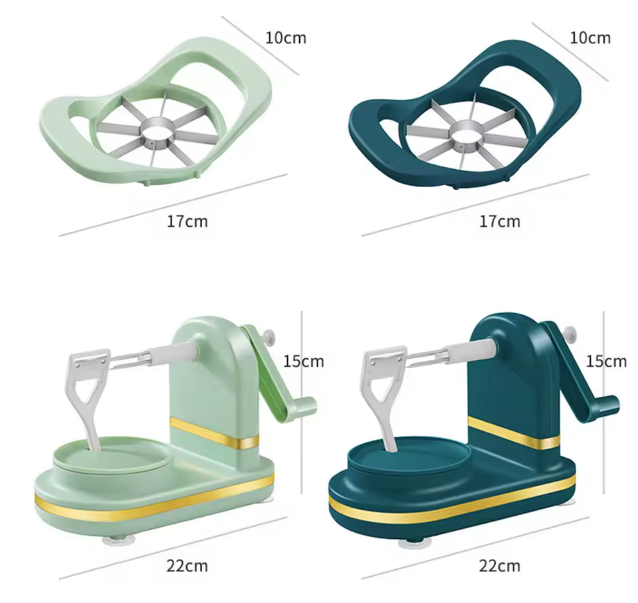 Hand-Crank Apple Peeler & Slicer – Peel, Core & Slice in Secs!