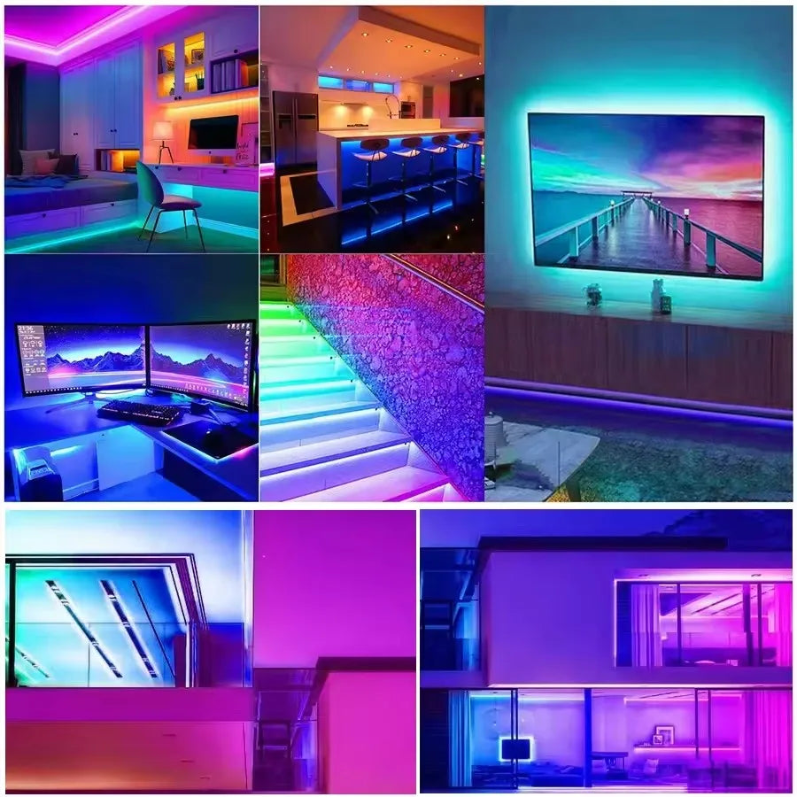 24V Led Strip Lights 10m 20m 30m 40m Led Lighs Music Sync Led Tape with Remote&App Control Flexible Ribbon for Room Party Decor