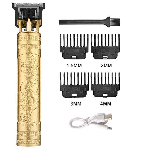 T9 Vintage Electric Shaver Barber Cordless Hair Cutting Machine USB Charging Hair Trimmer Portable Hair Clipper Suitable For Men