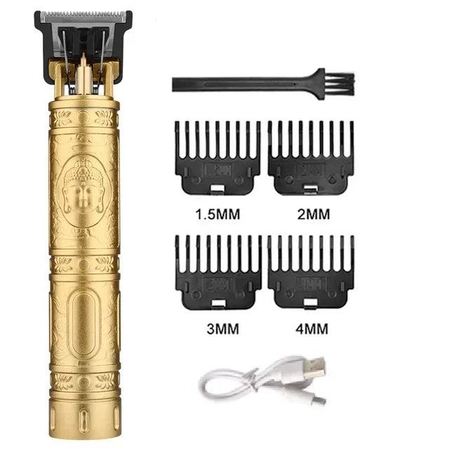 T9 Vintage Electric Shaver Barber Cordless Hair Cutting Machine USB Charging Hair Trimmer Portable Hair Clipper Suitable For Men