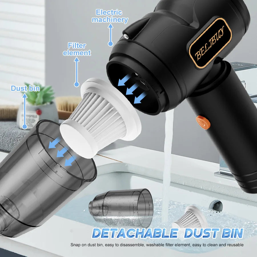 ABS Car Vacuum Cleaner Portable Strong suction Vacuum Cleaner For Multi Purpose Household Handheld Car Vacuum Cleaner