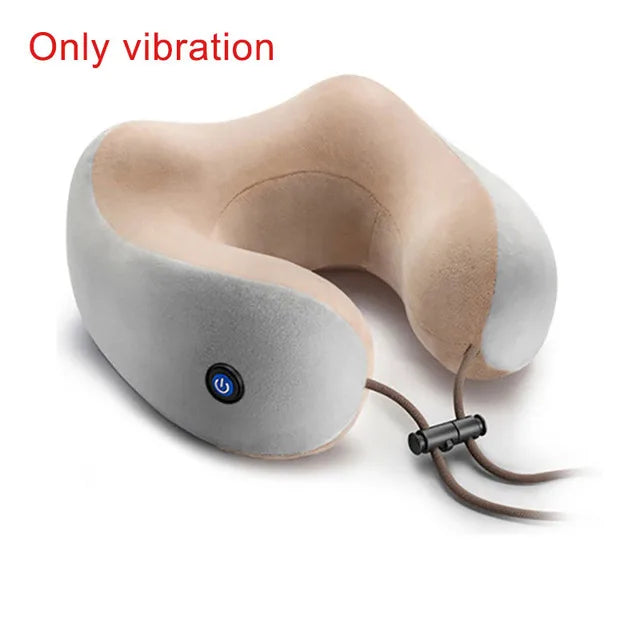 Electric U Shaped Neck Massager Vibration U Shaped Pillow Multifunctional Shoulder Cervical Massager Heating  Relax Massage Pill