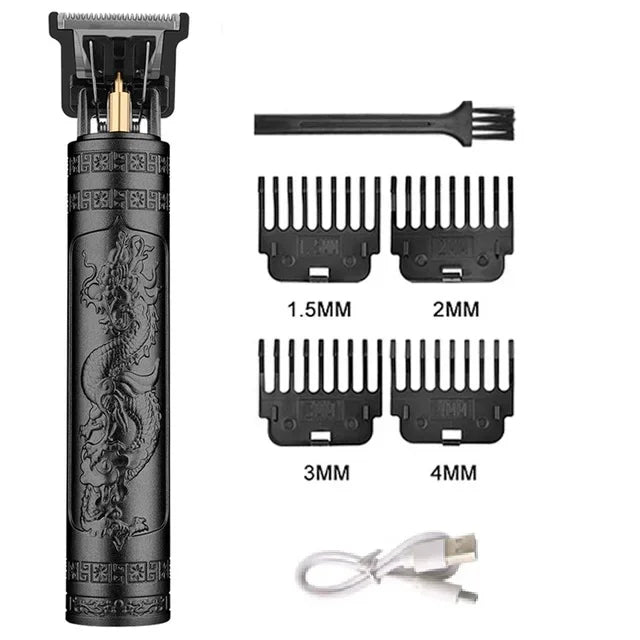 T9 Vintage Electric Shaver Barber Cordless Hair Cutting Machine USB Charging Hair Trimmer Portable Hair Clipper Suitable For Men