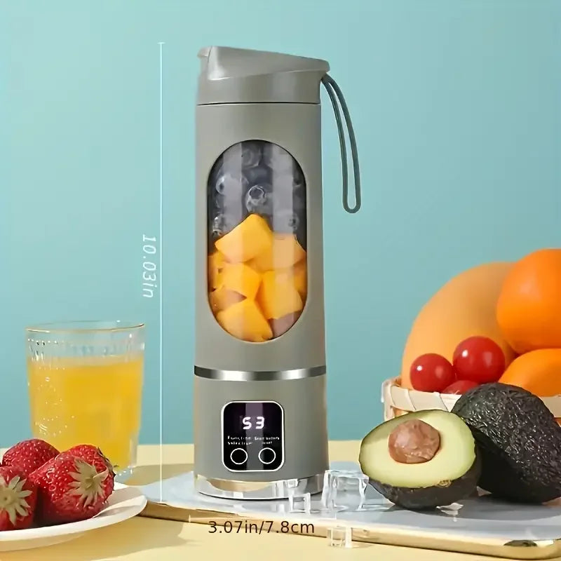 Compact Portable USB-Rechargeable Blender & Juicer 10.14oz Easy Clean for Smoothies Shakes Fresh Fruit Drinks