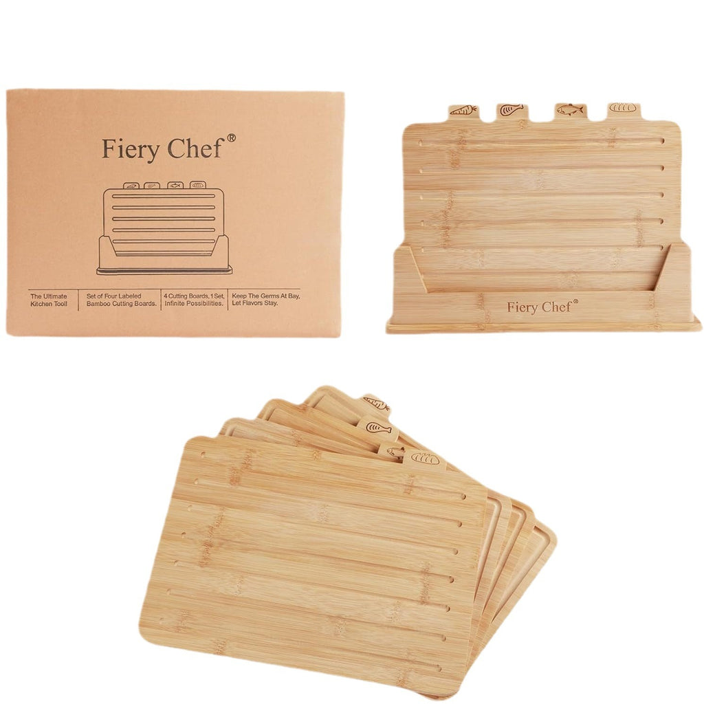 Vegetable Fruit Cutting Board Four-piece Set With Bracket